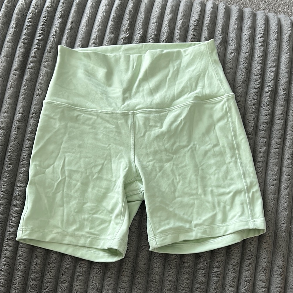 Mint Green Women's biker Shorts LULULEMON